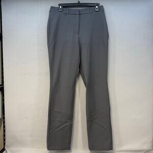 White House Black Market Pants Women's 8L Grey Slim Trouser Comfort Stretch EUC